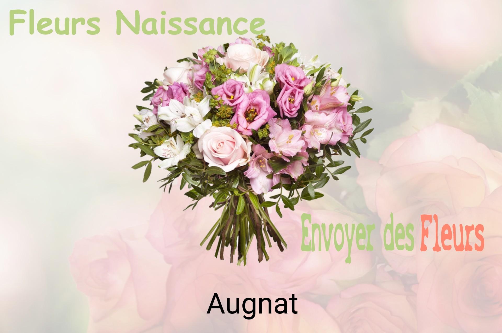 Bouquet de fleurs de naissance livré à Augnat